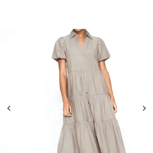 BROCHU WALKER Havana Dress in Bayou  Ruffle Tiered Peasant
Boho Midi Size S NWT - Picture 2 of 8